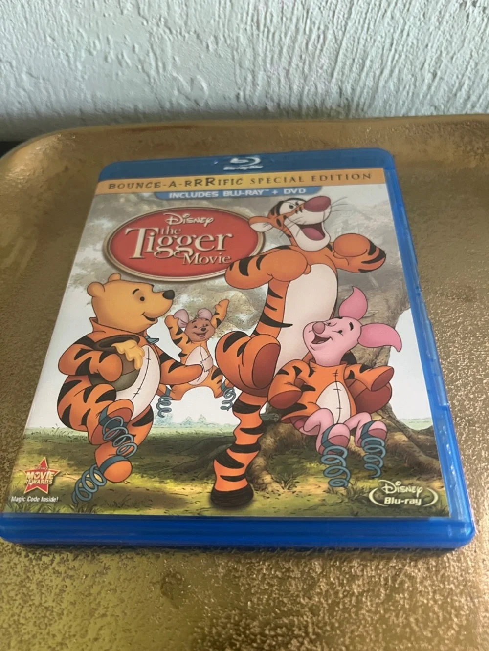 #1781*Disney The Tigger Movie 2 Disc Blu-ray- Orange & Pink Characters - Picture 1 of 11
